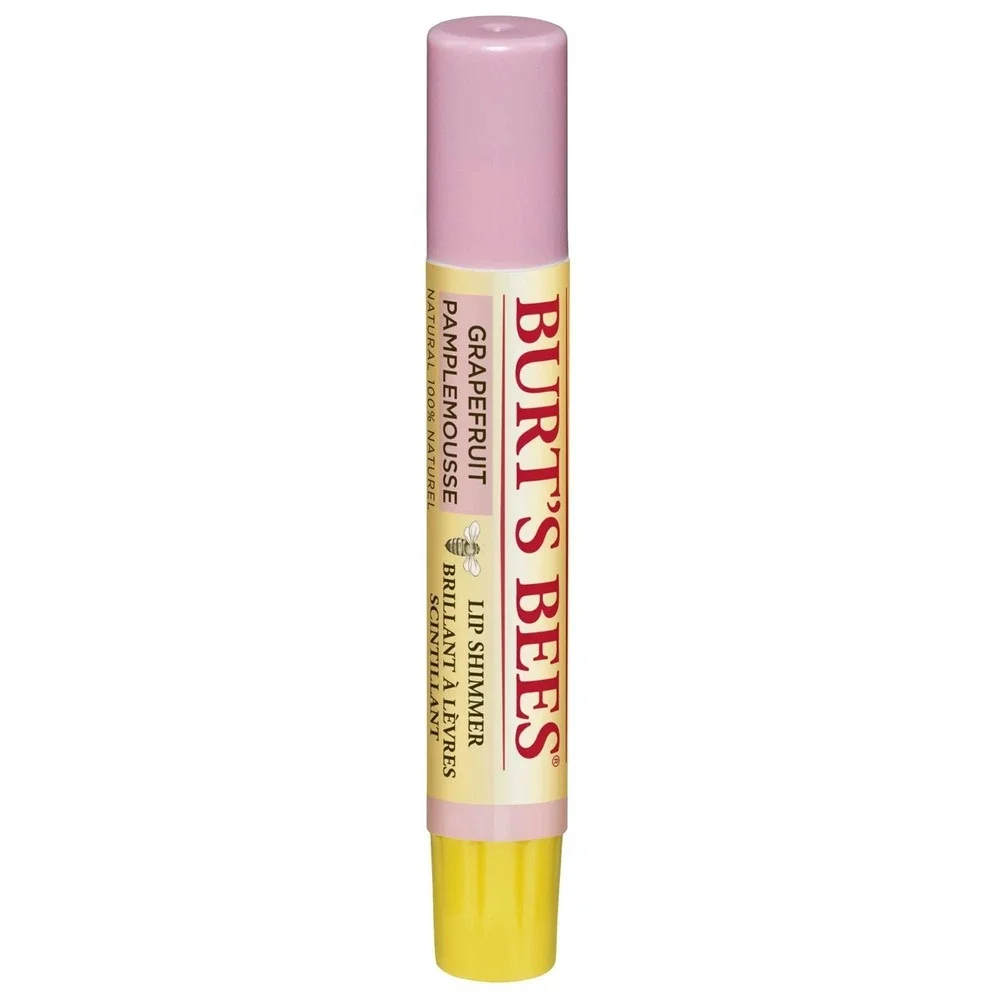 Burt's Bees Lip Shimmer Grapefruit 100% Natural Moisturizing Lip Color NEW